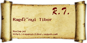 Ragányi Tibor névjegykártya